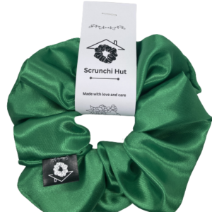 Satin Scrunchie - Green Jade