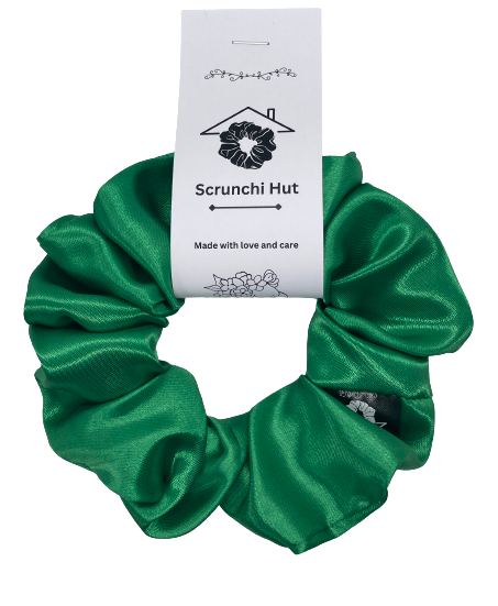 Satin Scrunchie - Green Jade - Image 2