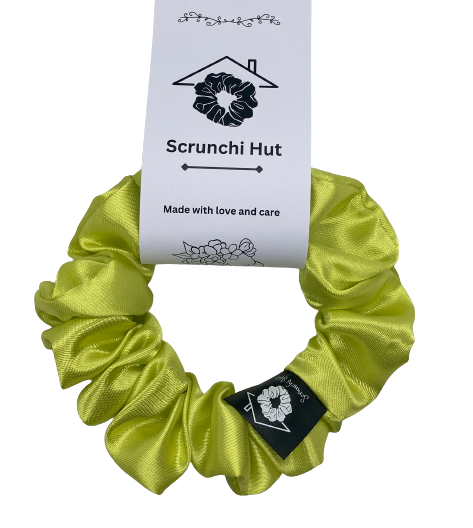 Satin Scrunchie - Yellow Citrine - Image 3
