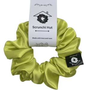 Satin Scrunchie - Yellow Citrine
