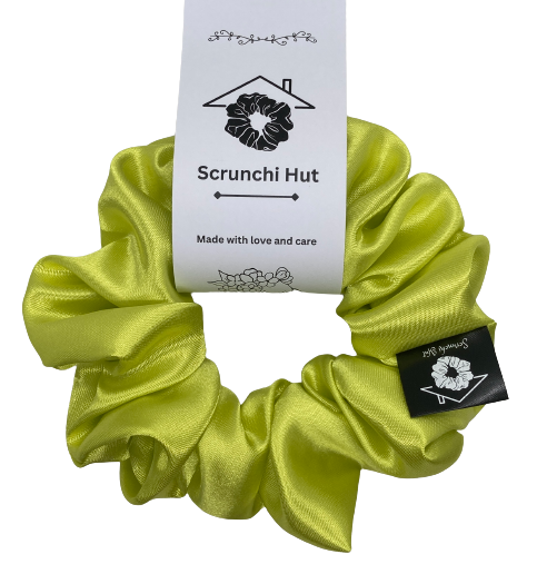 Satin Scrunchie - Yellow Citrine - Image 2