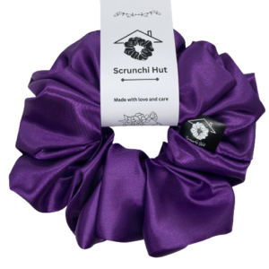 Satin Scrunchie - Purple Spinel