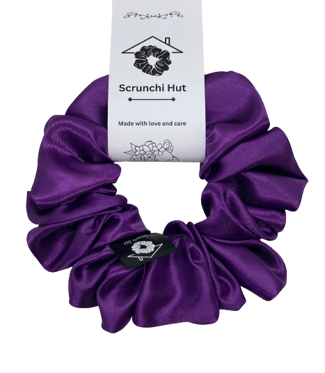 Satin Scrunchie - Purple Spinel - Image 2
