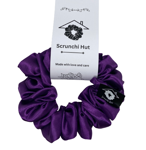 Satin Scrunchie - Purple Spinel - Image 3