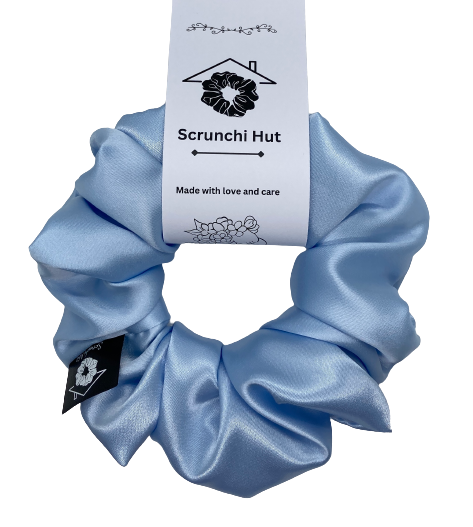 Satin Scrunchie - Blue Beryl - Image 2