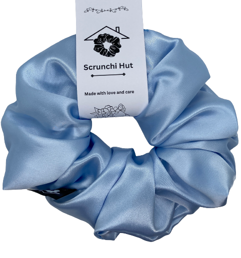 Satin Scrunchie - Blue Beryl