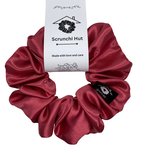 Satin Scrunchie - Pink Spinel - Image 2