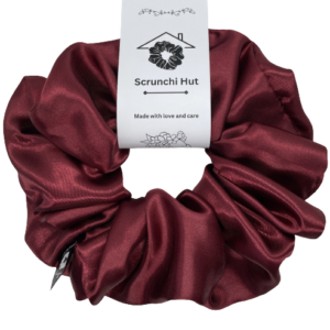 Satin Scrunchie - Red Spinel