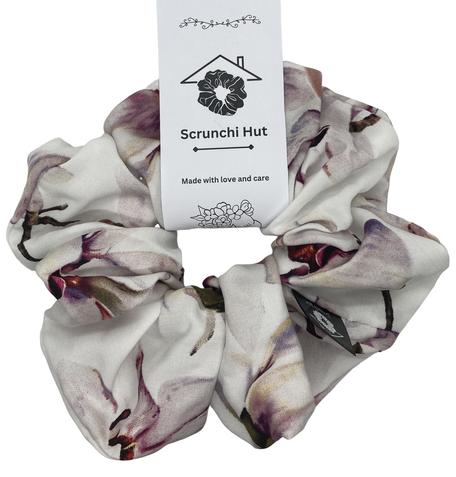 Printed Scrunchie - Magnolias
