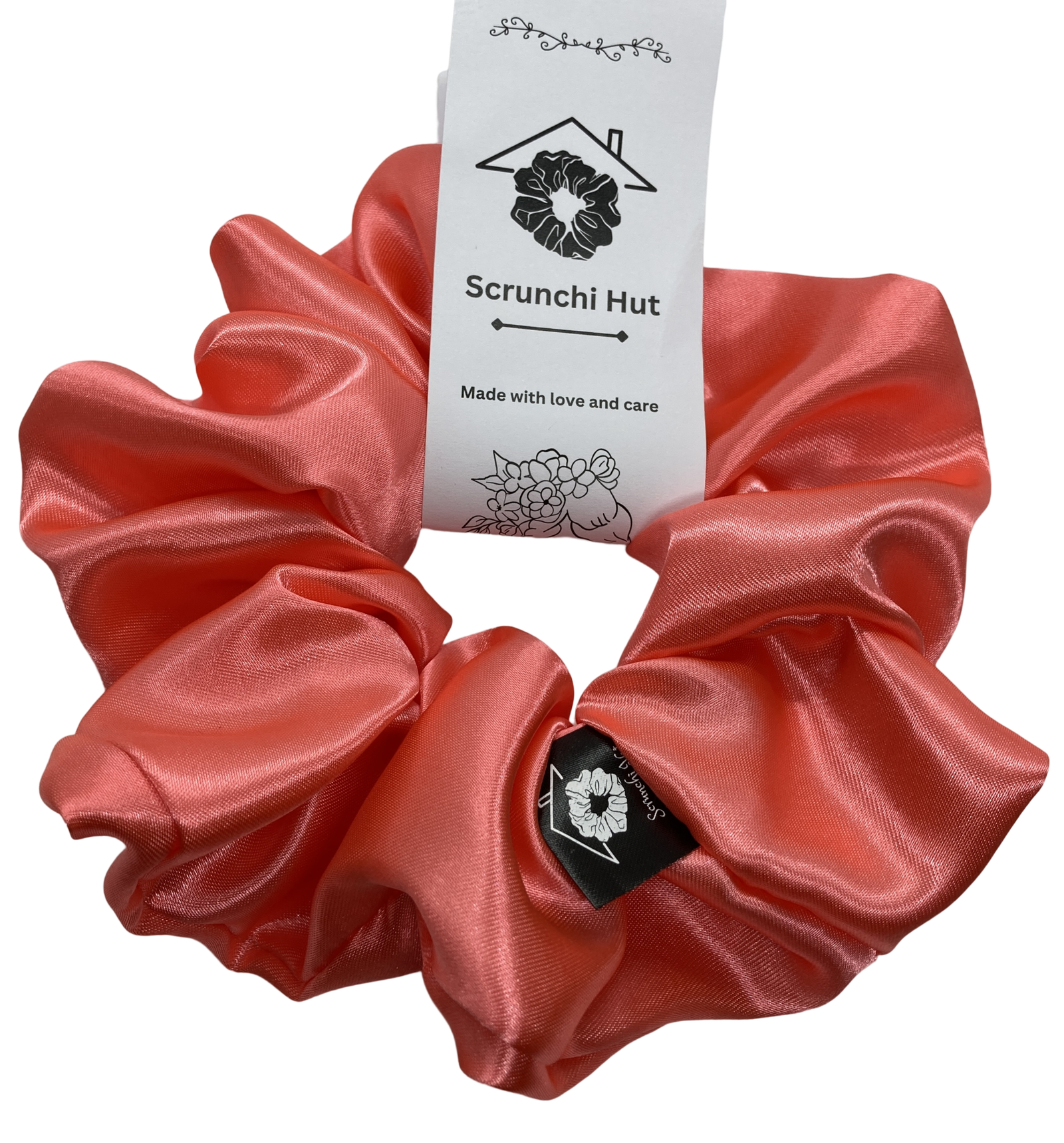 IMG-9748 Satin Scrunchie - Peach Sapphire - Image 2