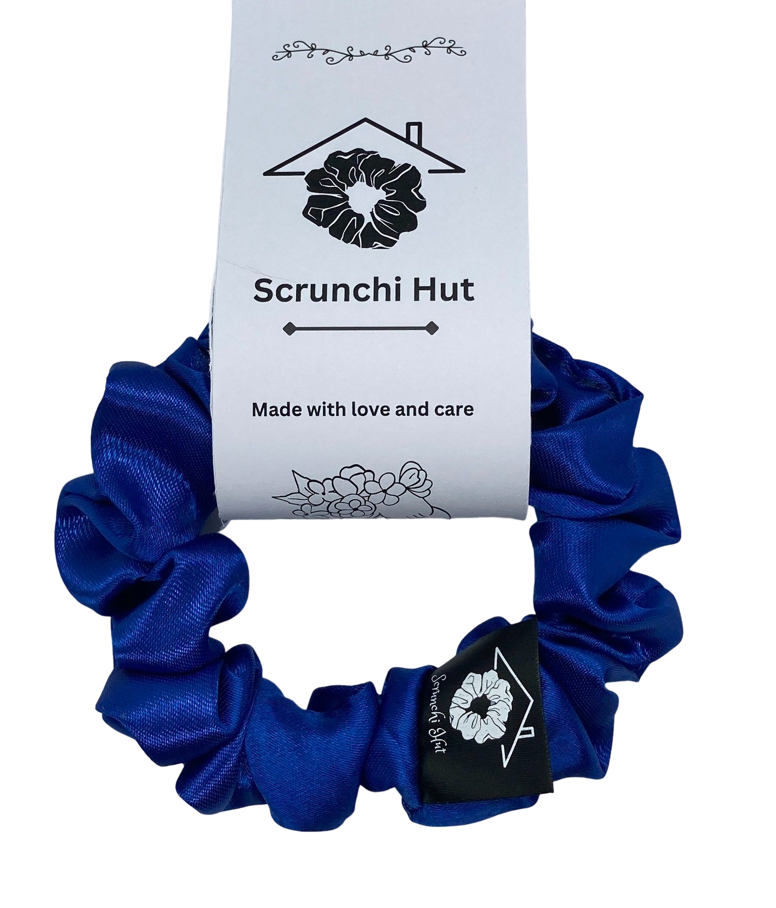 Satin Scrunchie - Blue Sapphire - Image 3
