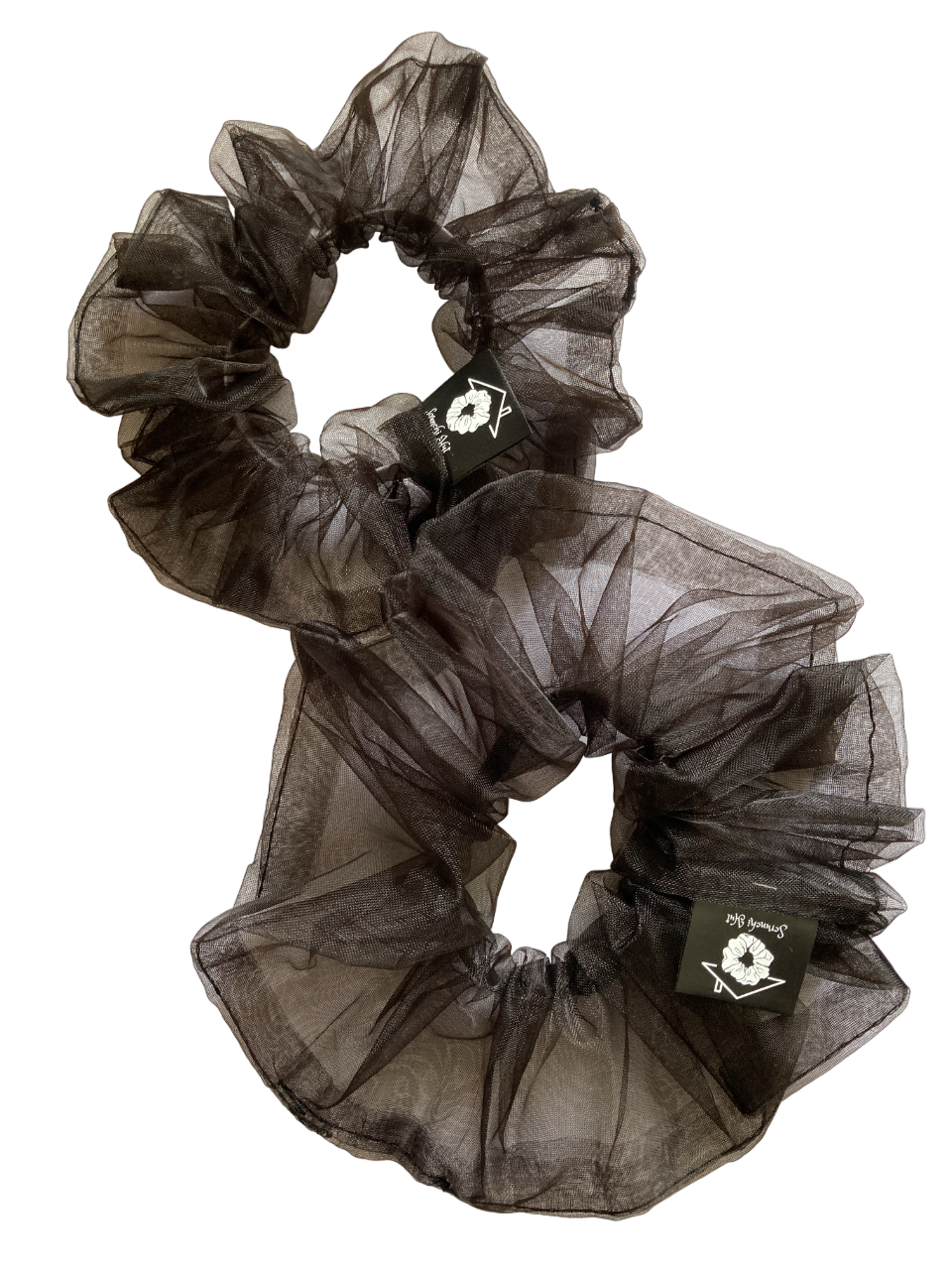 Organza Scrunchie - Black Iris - Image 3