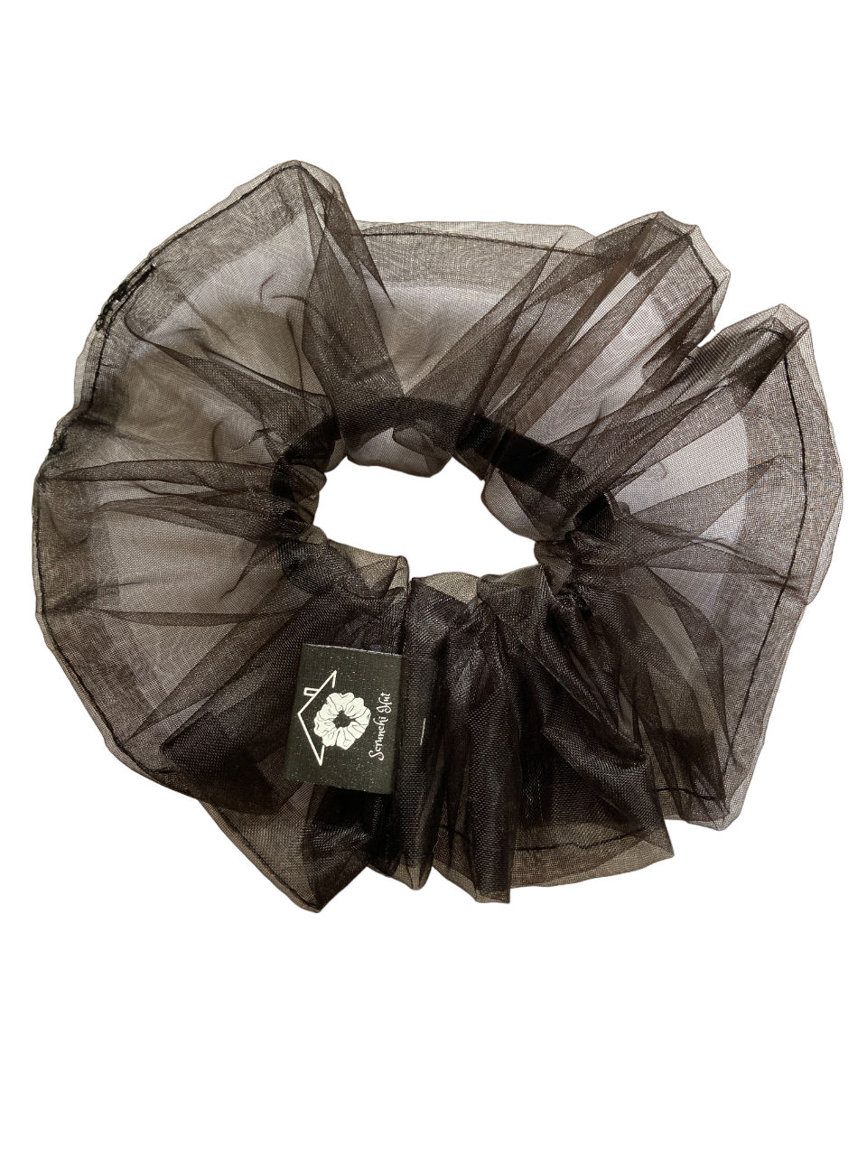 Organza Scrunchie - Black Iris - Image 4