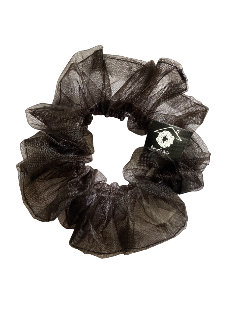 Organza Scrunchie - Black Iris - Image 2