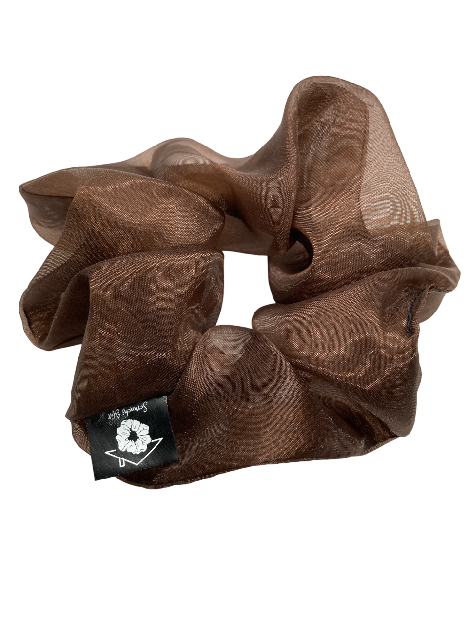Organza Scrunchie - Chocolate Cosmos - Image 4