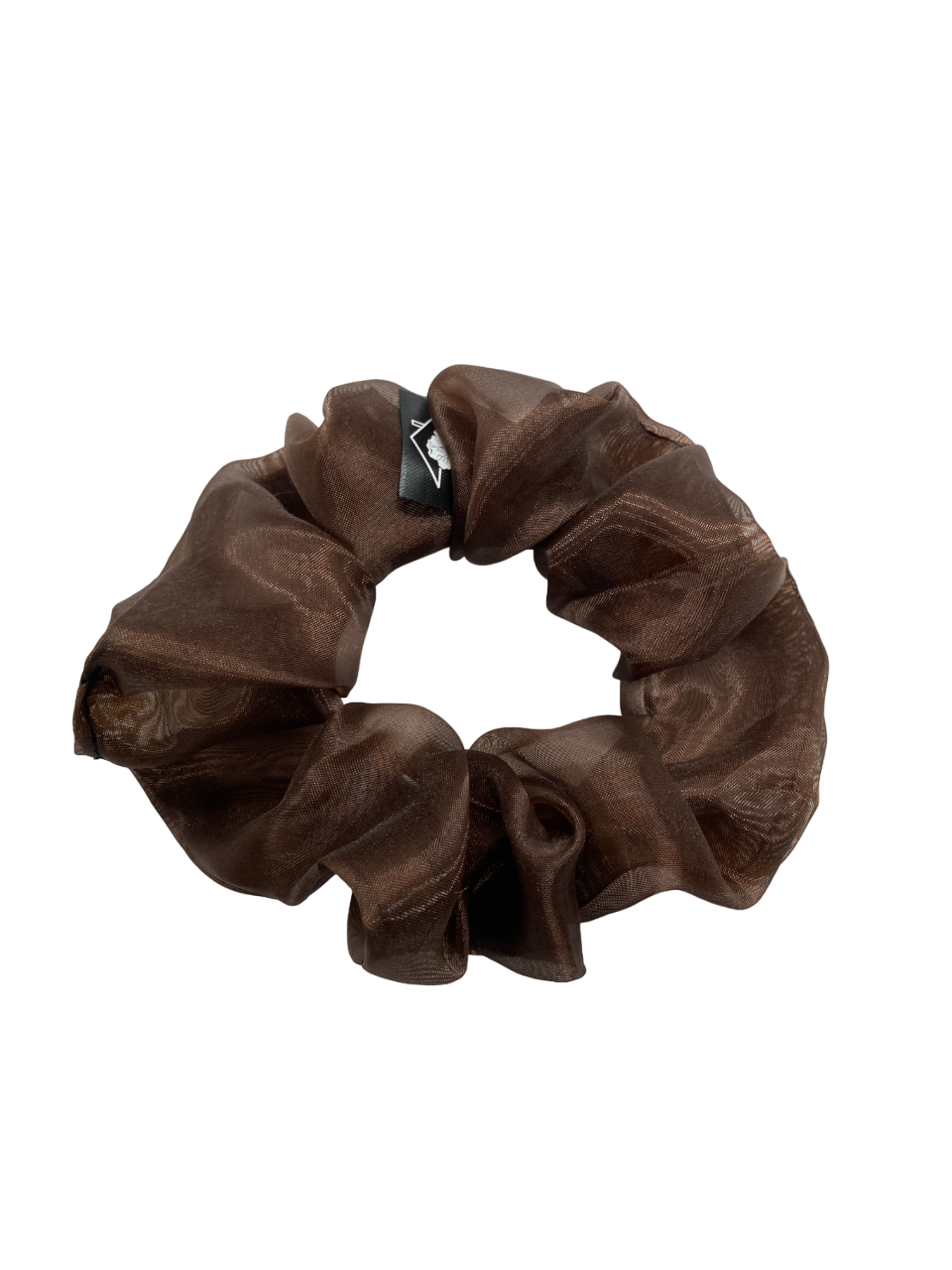 Organza Scrunchie - Chocolate Cosmos - Image 2