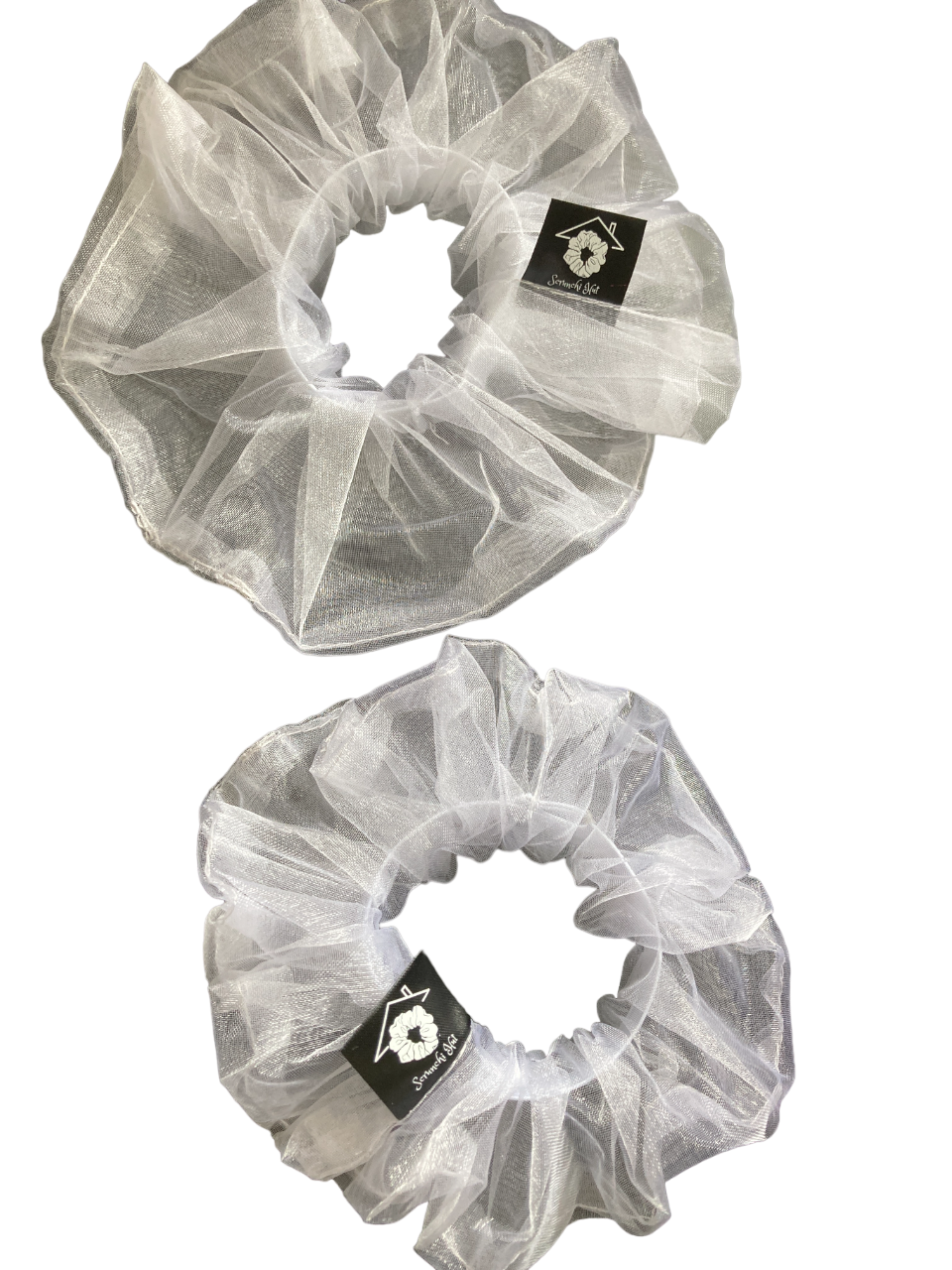 Organza Scrunchie - Diamond Frost - Image 3