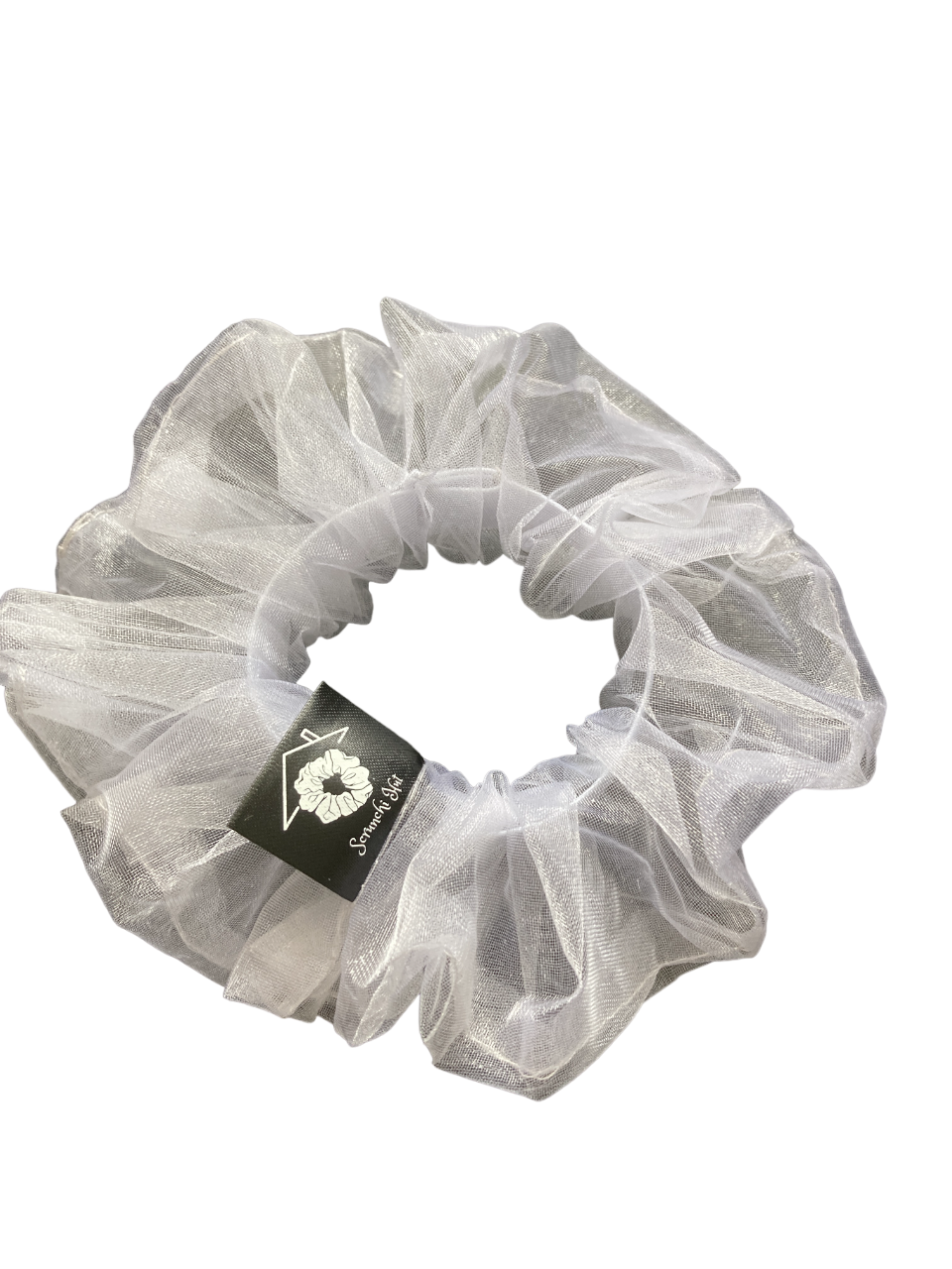 Organza Scrunchie - Diamond Frost - Image 2