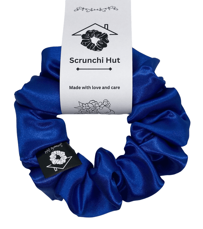 Satin Scrunchie - Blue Sapphire - Image 2